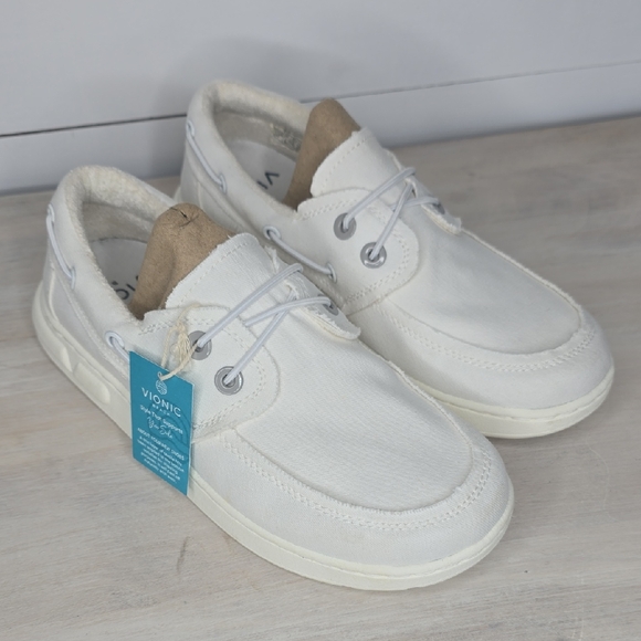 Vionic Skipper Men's Slip-On Canvas Casual Shoe White Sz 7 - Picture 1 of 6